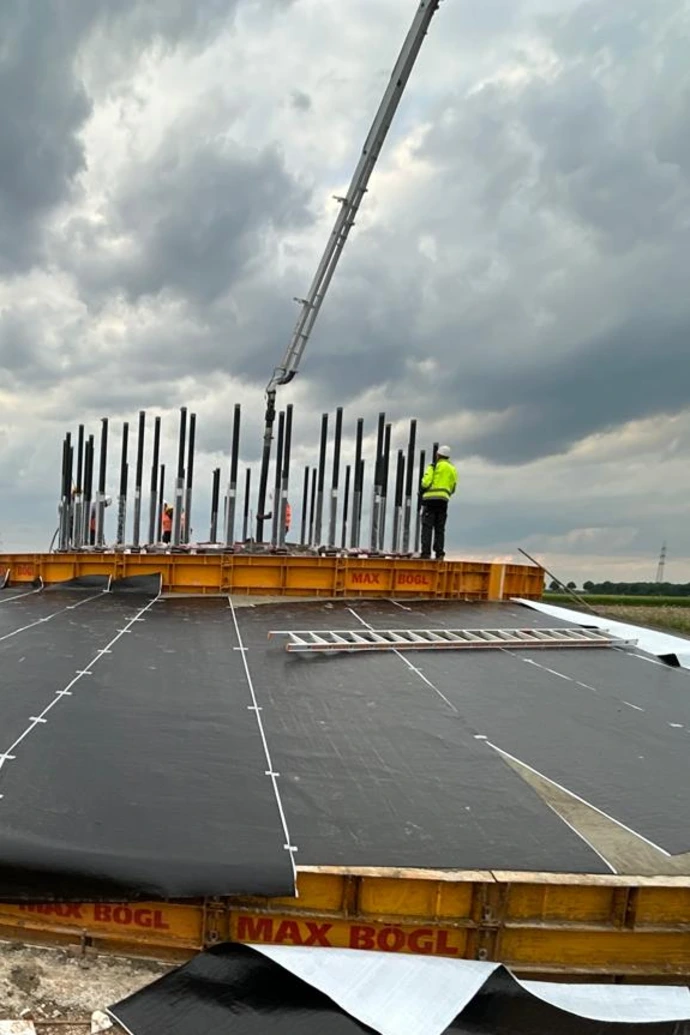 Betonage des Fundaments