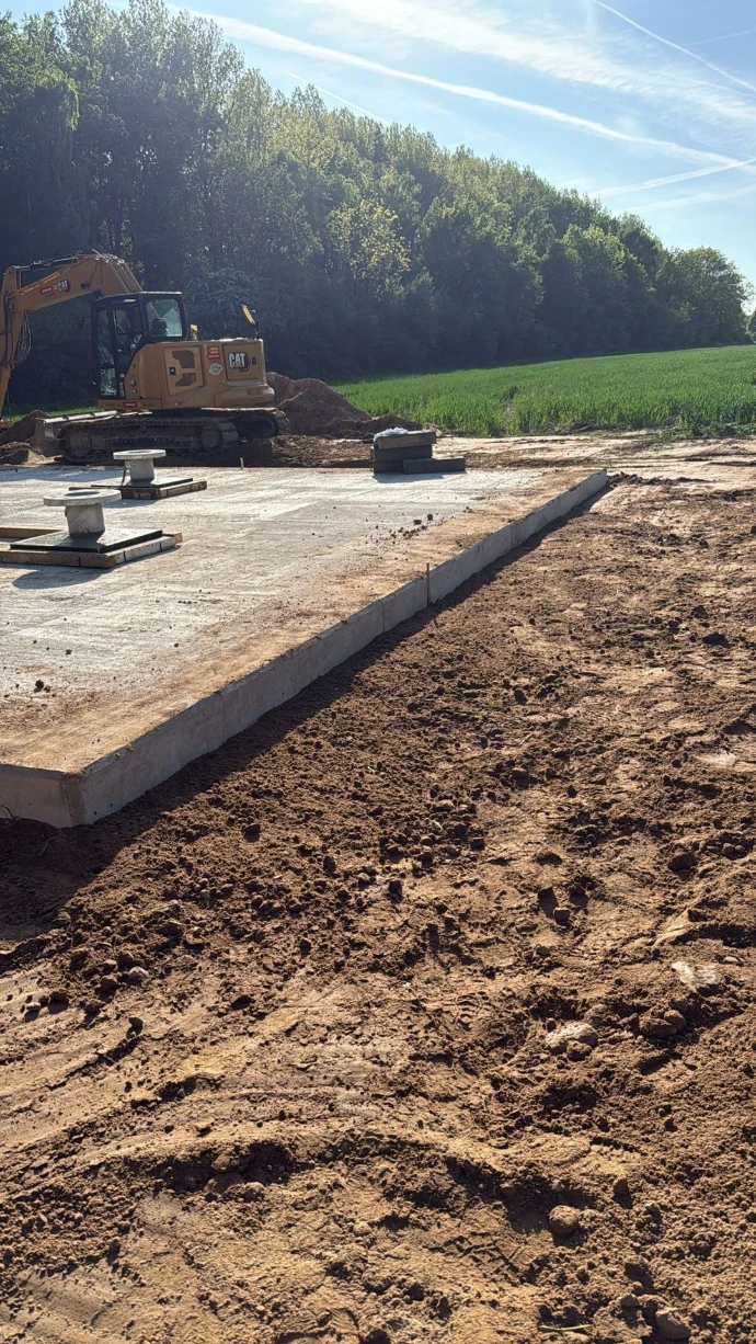 Funkmast Fundament
